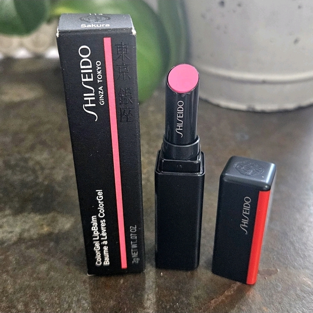 Lot Of 2 Shiseido 113 SAKURA ColorGel Lip Balm .07oz/2g ea NIB!